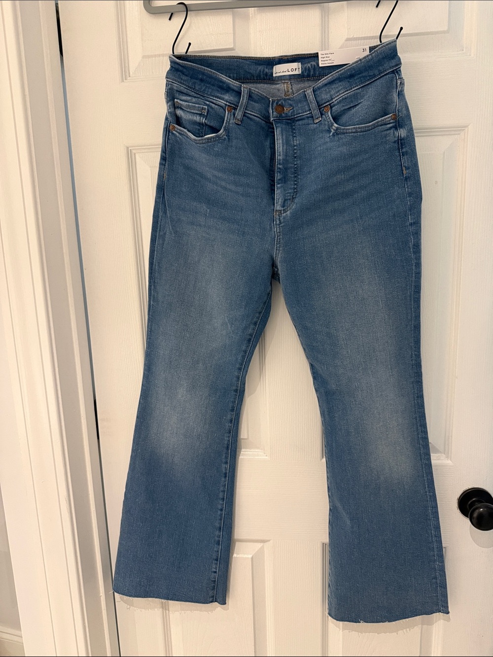 LOFT Medium Blue Wide-Leg Jeans
